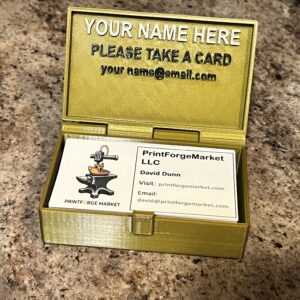 Portable Hinged Business Card Display Stand